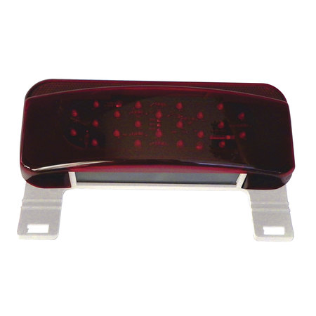 FASTENERS UNLIMITED Fasteners Unlimited 003-81LM1 Surface Mount LED Taillight with License Bracket - White Base 003-81LM1